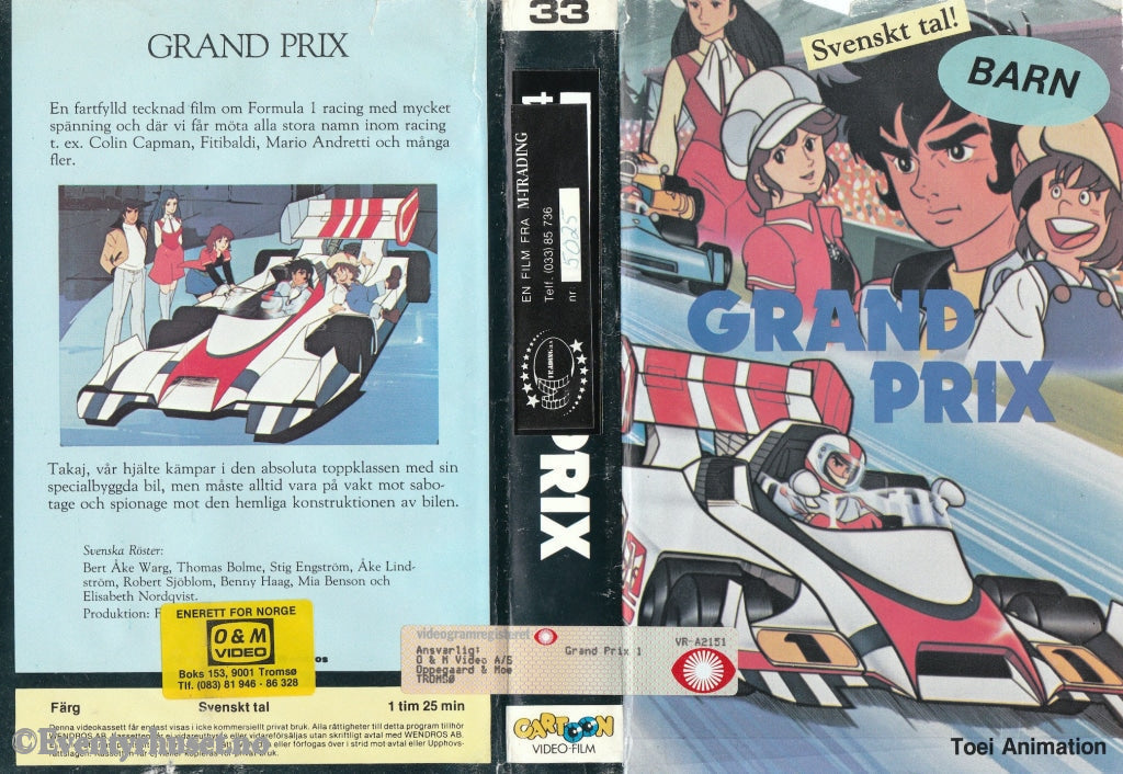 Download / Stream: Grand Prix. Vol. 1. Vhs Big Box. Norwegian Distribution Swedish Dubbing.