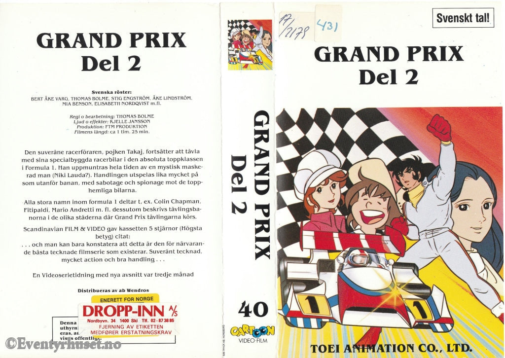 Download / Stream: Grand Prix. Vol. 2. Vhs Big Box. Norwegian Distribution Swedish Dubbing.