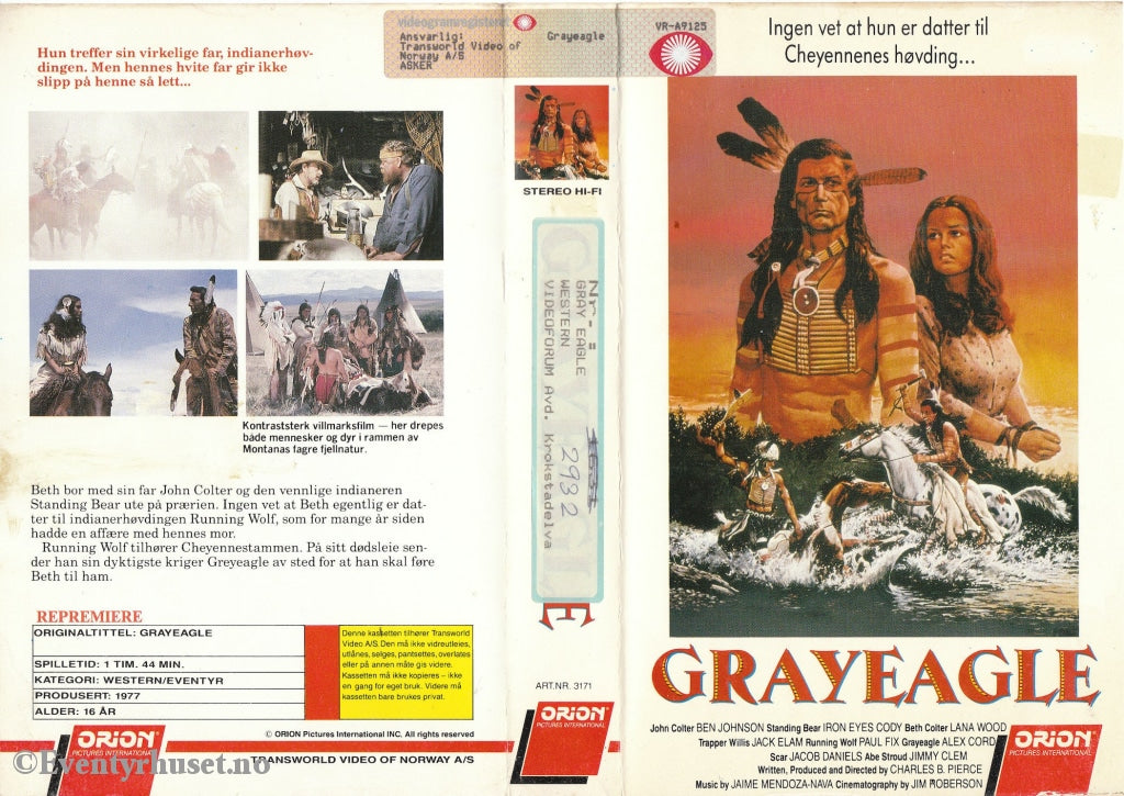 Download / Stream: Grayeagle. 1977. Vhs Big Box. Norwegian Subtitles.