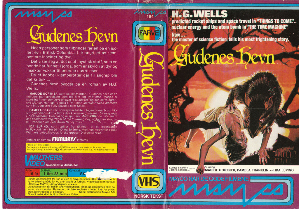 Download / Stream: Gudenes Hevn. 1976. Vhs Big Box. Norwegian Subtitles.