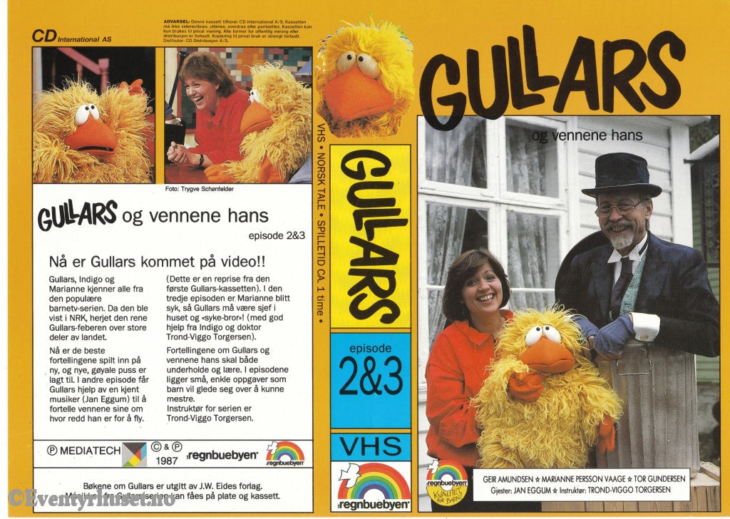 Download / Stream: Gullars Og Vennene Hans. Episode 2 & 3. 1987. Vhs Big Box. Norwegian.