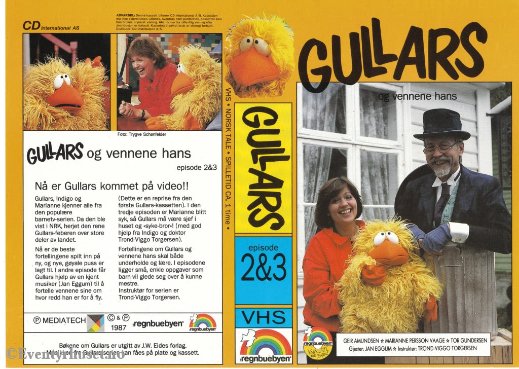 Download / Stream: Gullars Og Vennene Hans. Episode 2 & 3. 1987. Vhs Big Box. Norwegian.
