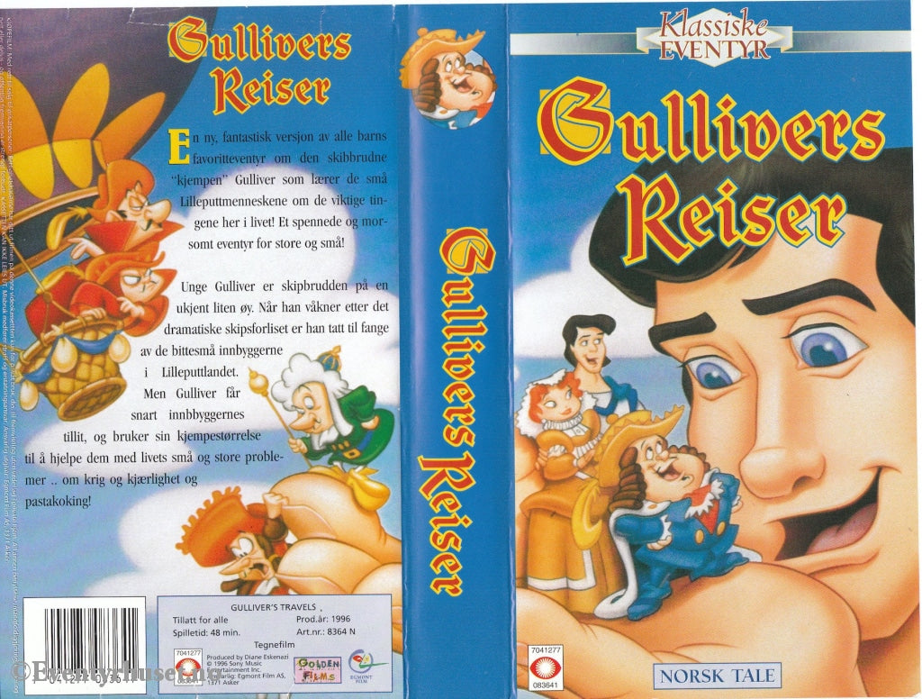 Download / Stream: Gullivers Reiser. 1996. Vhs. Norwegian Dubbing. Vhs