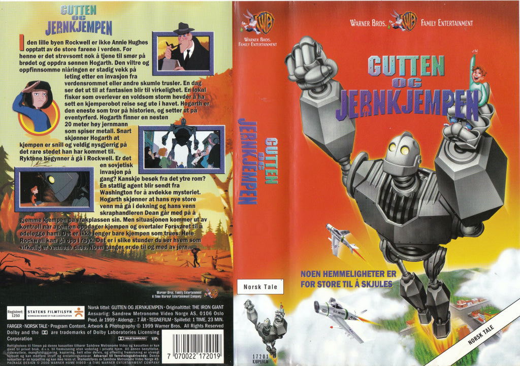 Download / Stream: Gutten og Jernkjempen. 1999. VHS SB. Norwegian dubbing. VHS
