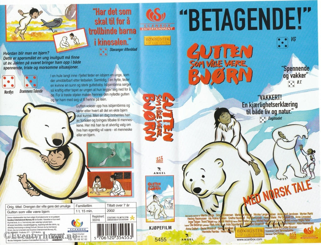 Download / Stream: Gutten Som Ville Være Bjørn. 2002. Vhs. Norwegian Dubbing. Vhs