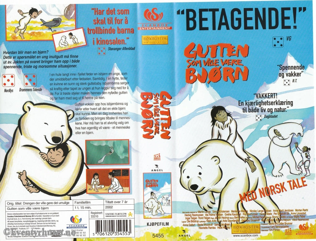 Download / Stream: Gutten Som Ville Være Bjørn. 2002. Vhs. Norwegian Dubbing. Vhs