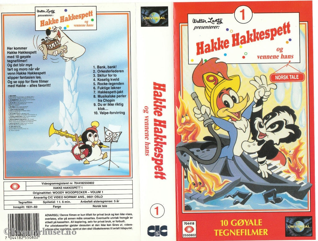 Download / Stream: Hakke Hakkespett Vol. 1. 1931-60. Vhs. Norwegian Dubbing. Vhs