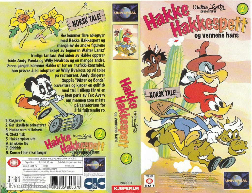 Download / Stream: Hakke Hakkespett Vol. 2. 1941-75. Vhs. Norwegian Dubbing. Vhs