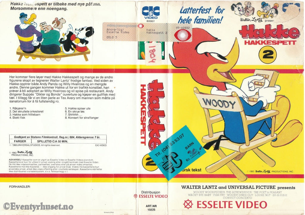 Download / Stream: Hakke Hakkespett. Vol. 2. 1983. Vhs Big Box. Norwegian Dubbing.