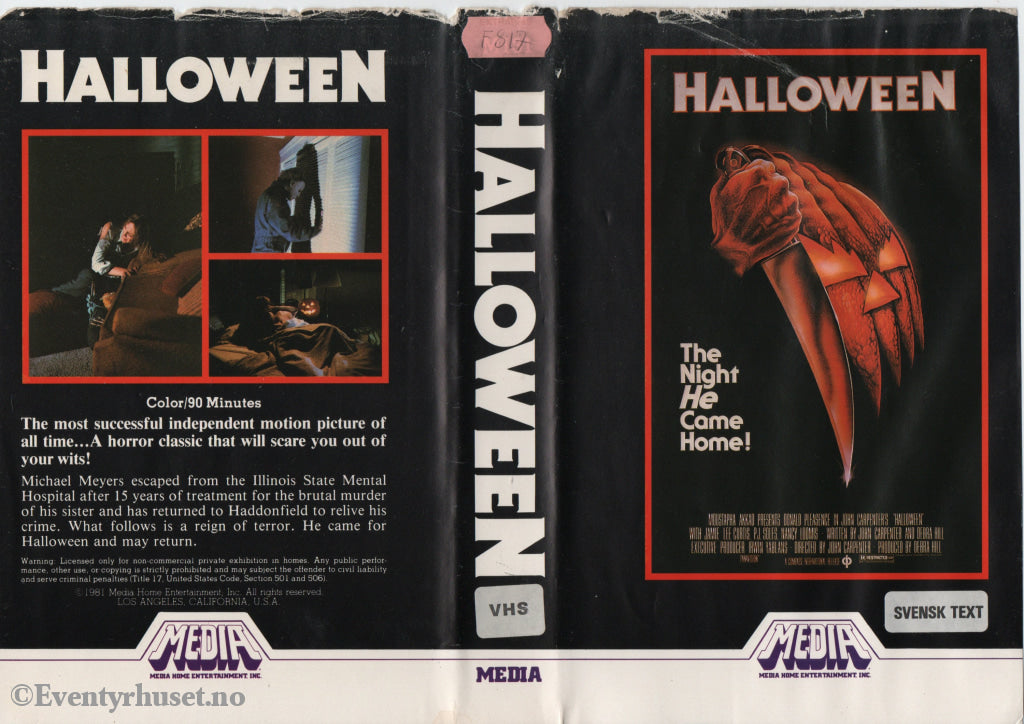 Download / Stream: Halloween. 1981. VHS Big Box. Swedish subtitles. VHS