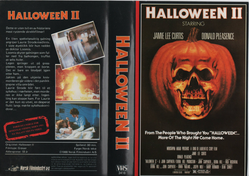 Download / Stream: Halloween II. 1988. VHS Big Box. Norwegian subtitles. VHS