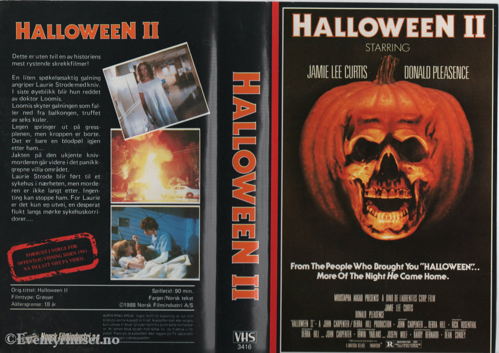 Download / Stream: Halloween II. 1988. VHS Big Box. Norwegian subtitles. VHS
