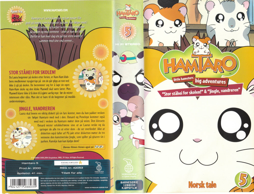 Download / Stream: Hamtaro. Vol. 5. 2000. VHS SB. Norwegian dubbing. VHS