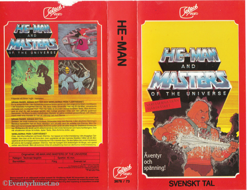 Download / Stream: He-Man and Masters of The Universe. Varelserna från Tjäträsket. 1983. VHS SB. Swedish dubbing. VHS