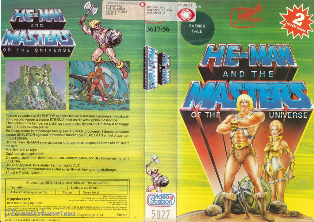 Download / Stream: He-Man And Masters Of The Universe. Vol. 2. Vhs Big Box. Norwegian Text. Stream