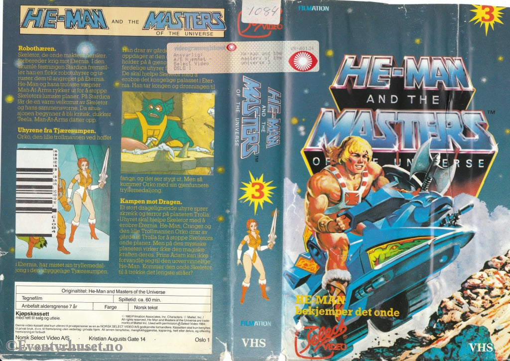 Download / Stream: He-Man And Masters Of The Universe. Vol. 3. Vhs Big Box. Norwegian Text. English