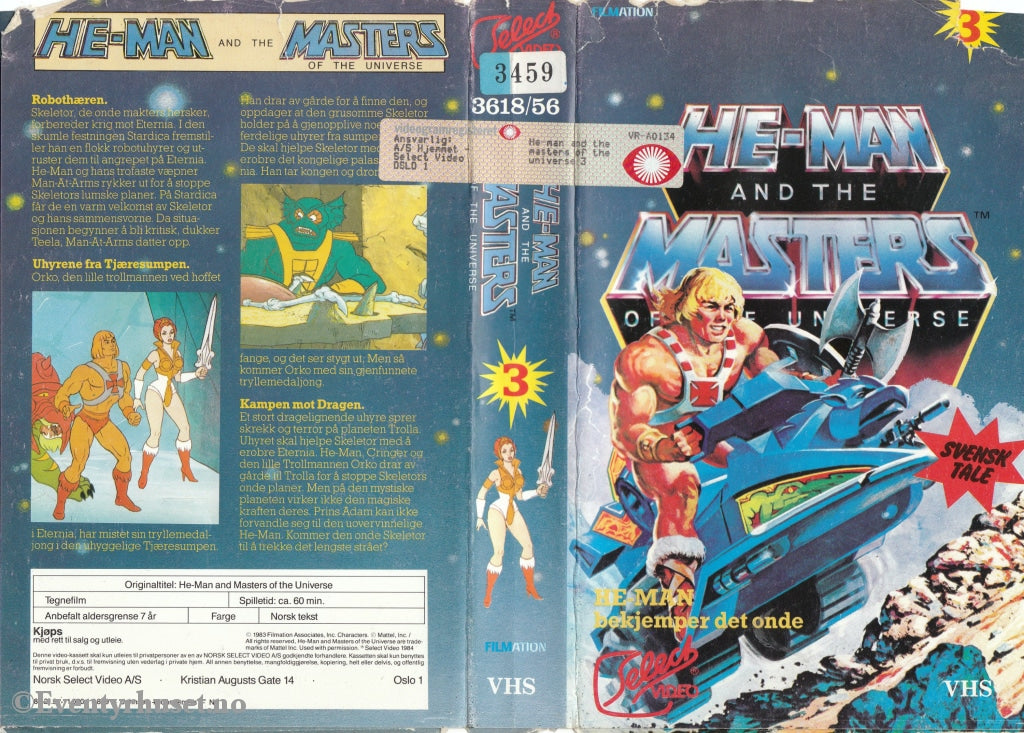 Download / Stream: He-Man And Masters Of The Universe. Vol. 3. Vhs Big Box. Norwegian Text. Swedish