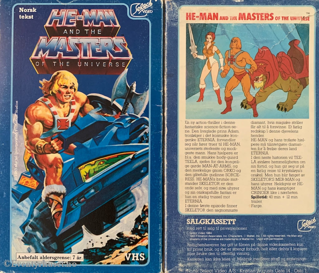 Download / Stream: He-Man And The Masters Of Universe. Vhs Slipcase. Norwegian Subtitles. English