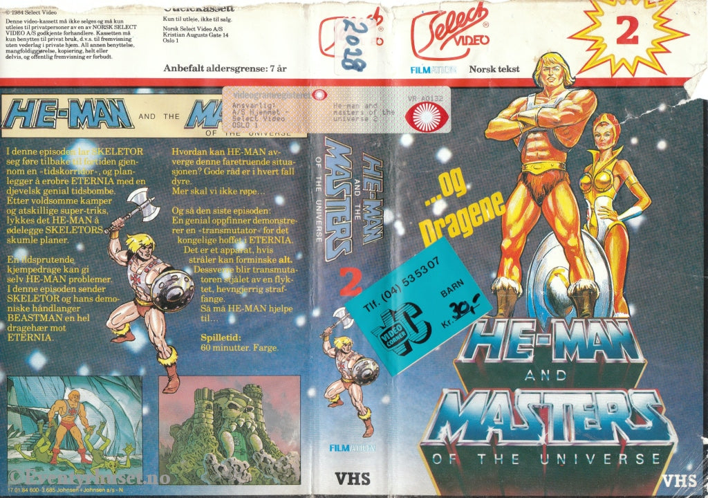 Download / Stream: He-Man And The Masters Of Universe. Vol. 2. Vhs. Norwegian Subtitles. English