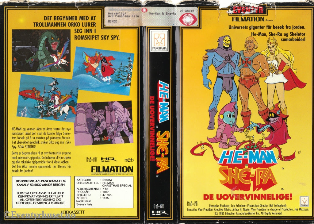 Download / Stream: He-Man & She-Ra - De Uovervinnelige. (He-Man Christmas Special). Vhs Big Box.