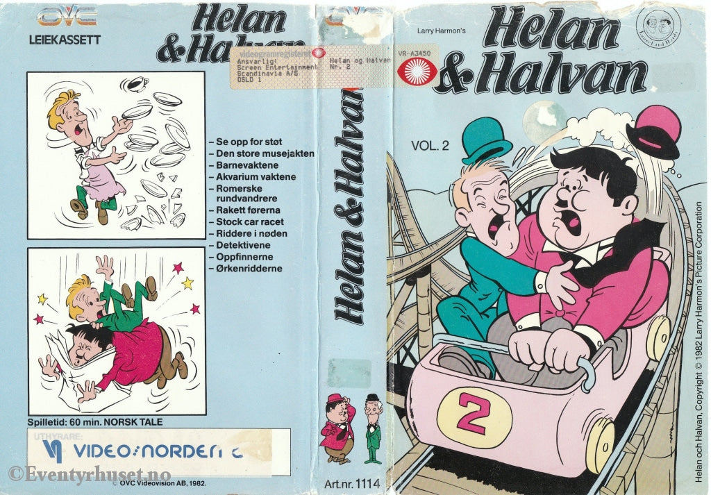 Download / Stream: Helan & Halvan. 1982. Vhs Big Box. Norwegian Dubbing.