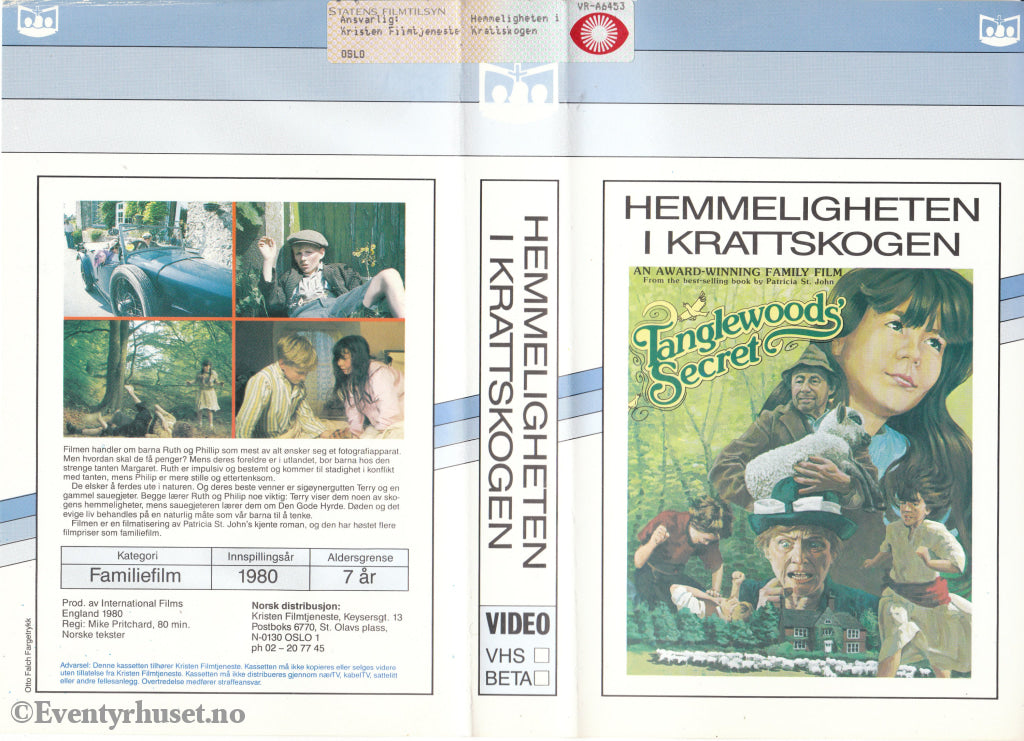 Download / Stream: Hemmeligheten I Krattskogen. 1980. Vhs Big Box. Norwegian Subtitles.