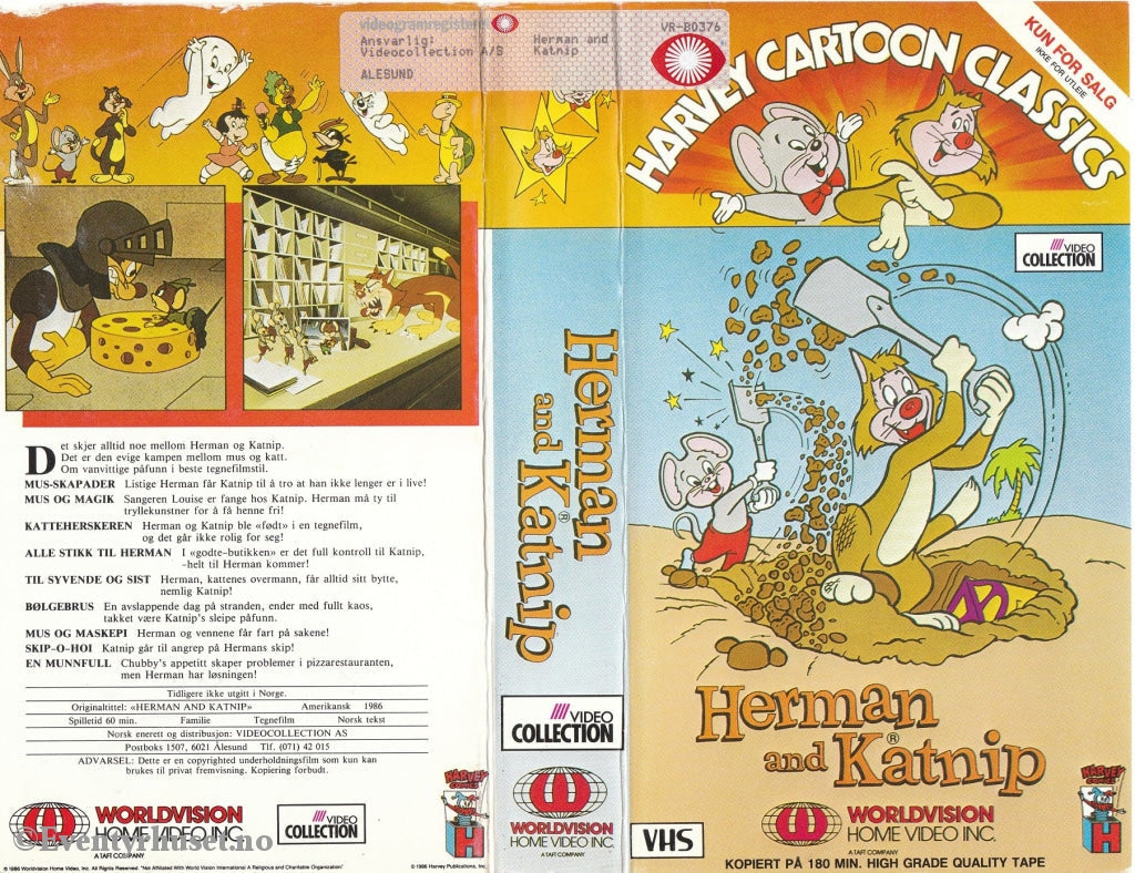 Download / Stream: Herman And Katnip. 1986. Vhs. Norwegian Subtitles. Vhs