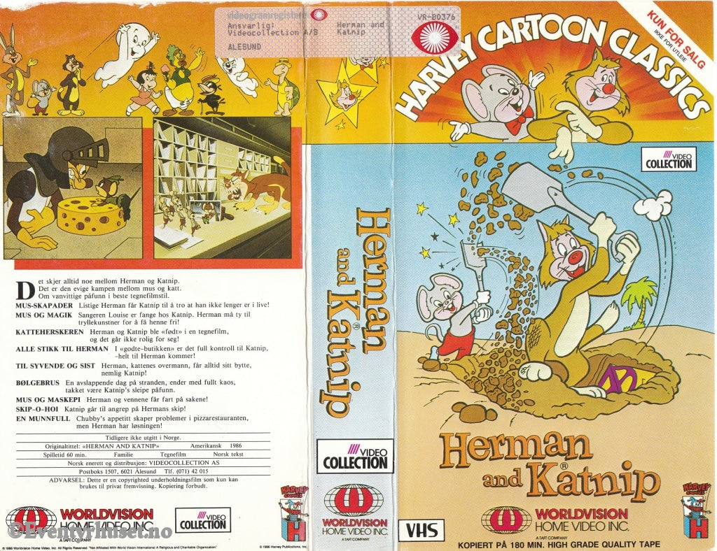 Download / Stream: Herman And Katnip. 1986. Vhs. Norwegian Subtitles. Vhs
