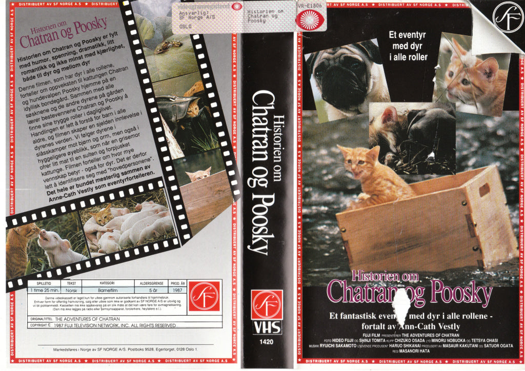 Download / Stream: Historien Om Chatran Og Poosky Fortalt Av Anne-Cath. Vestly. 1987. Vhs Big Box.