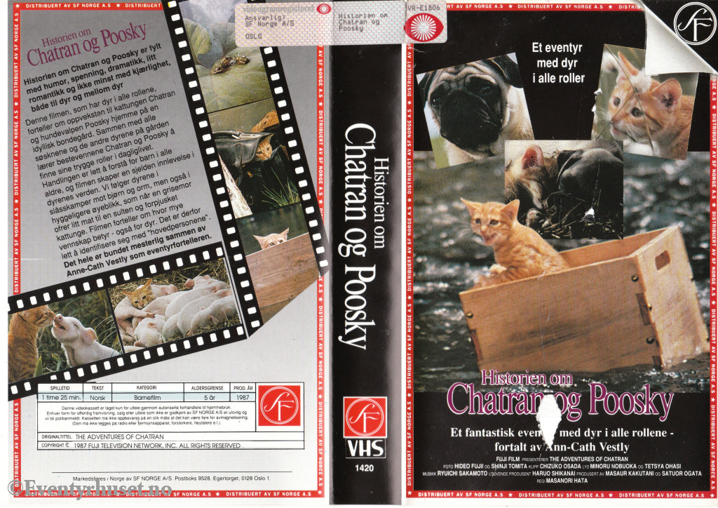 Download / Stream: Historien Om Chatran Og Poosky Fortalt Av Anne-Cath. Vestly. 1987. Vhs Big Box.