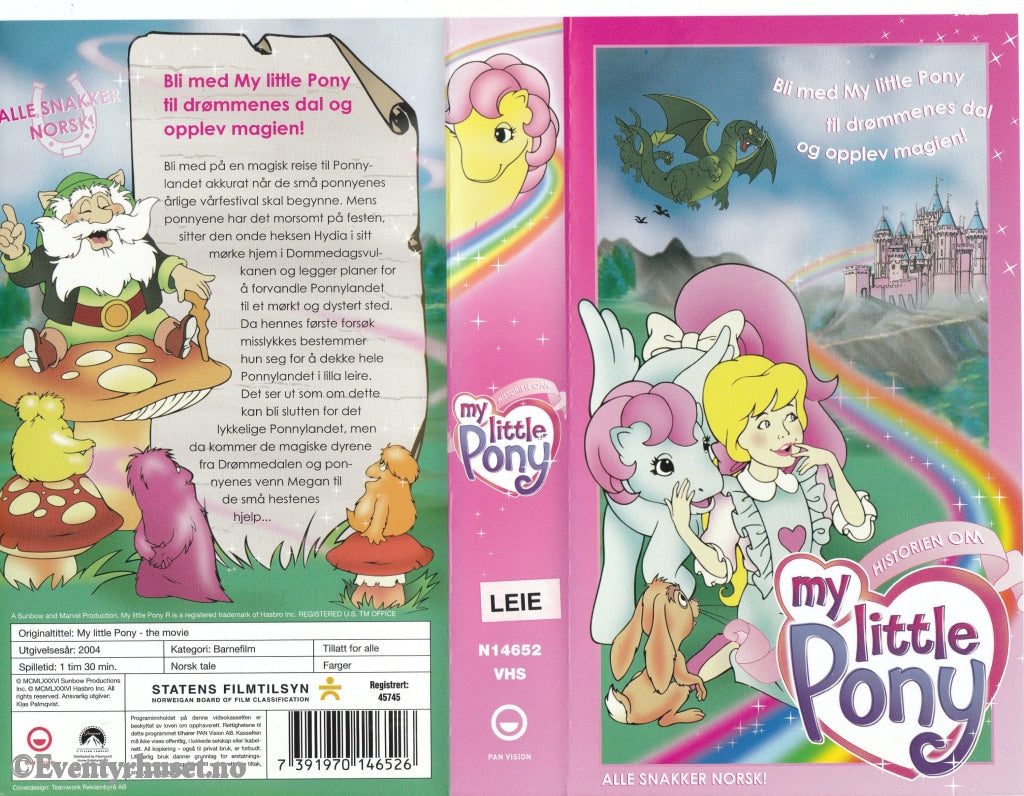 Download / Stream: Historien Om My Little Pony. Vhs. Norwegian. Stream Vhs