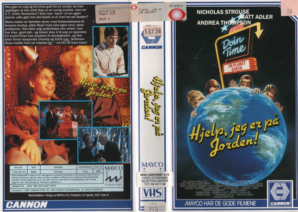 Download / Stream: Hjelp Jeg Er På Jorden! 1986. Vhs Big Box. Norwegian Subtitles.