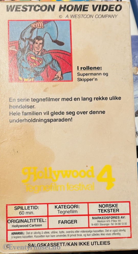 Download / Stream: Hollywood Tegnefilm festival. Vol. 4. VHS slipcase. Norwegian subtitles. VHS