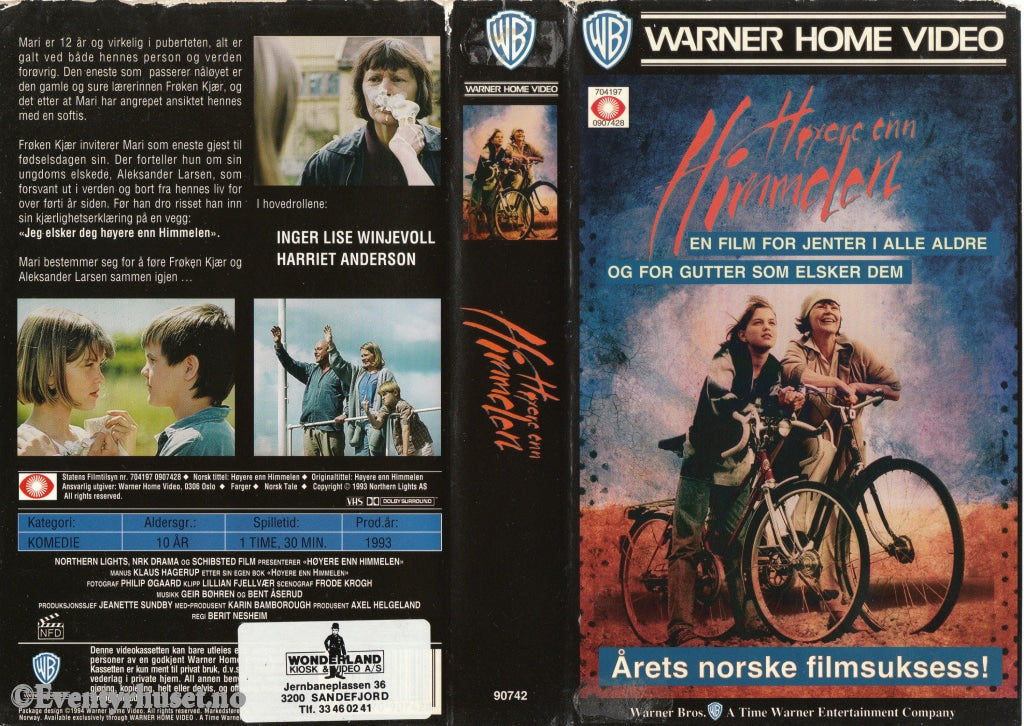 Download / Stream: Høyere Enn Himmelen. 1993. Vhs. Norwegian. Vhs