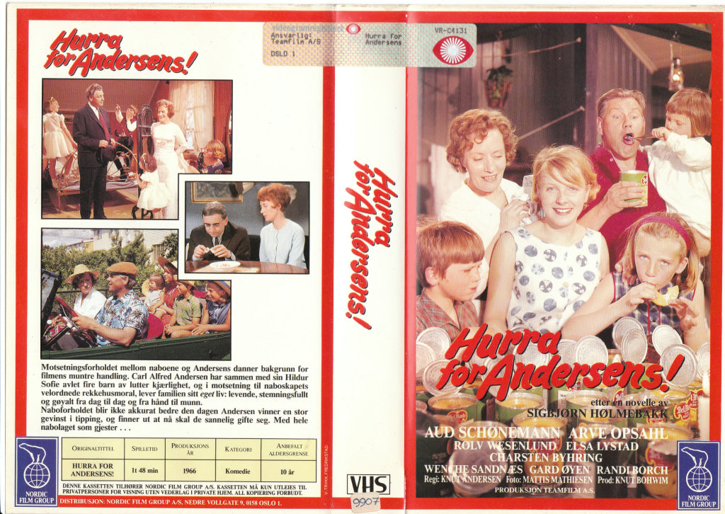Download / Stream: Hurra For Andersens! 1966 (Teamfilm As). Vhs Big Box. Norwegian.