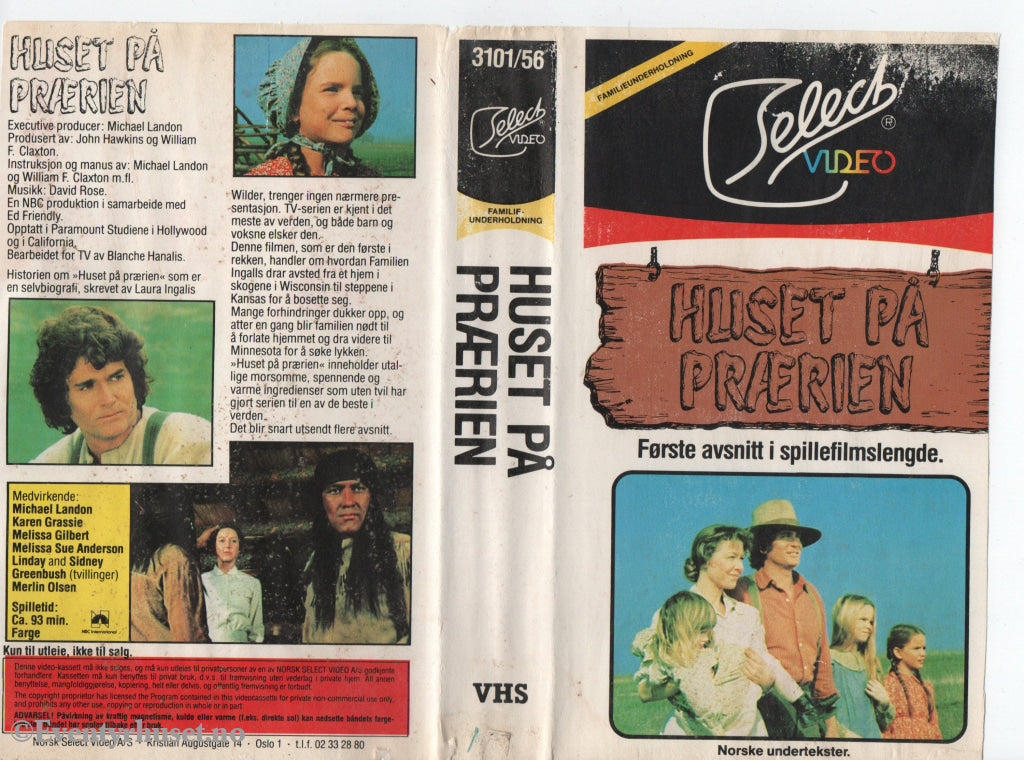 Download / Stream: Huset på prærien. 1974. VHS. Norwegian subtitles. VHS