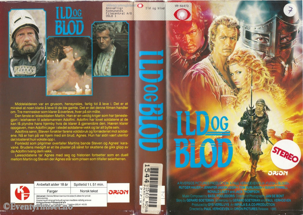 Download / Stream: Ild Og Blod. Vhs Big Box. Norwegian Subtitles.