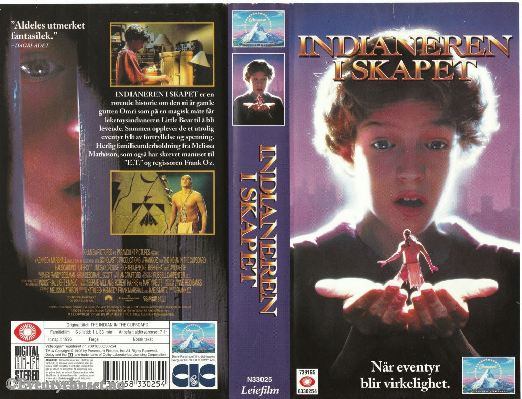 Download / Stream: Indianeren I Skapet. 1996. Vhs. Norwegian Subtitles. Vhs