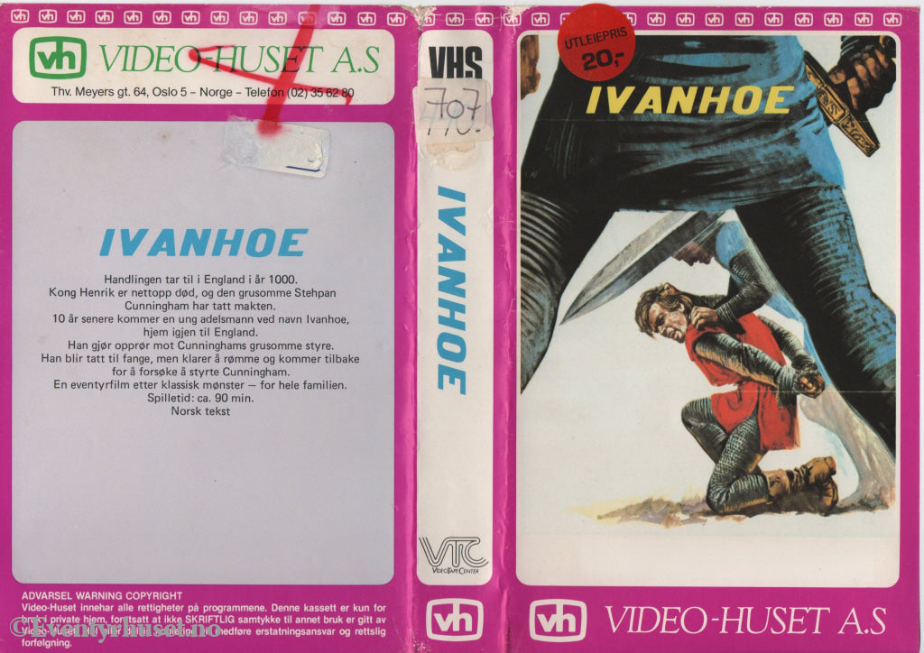 Download / Stream: Ivanhoe. VHS Big Box. Norwegian subtitles. VHS
