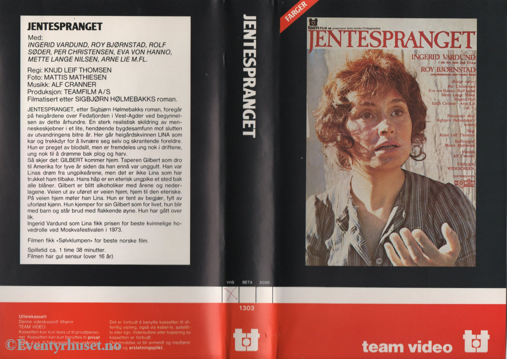 Download / Stream: Jentespranget. 1973. VHS Big Box. Norwegian. VHS
