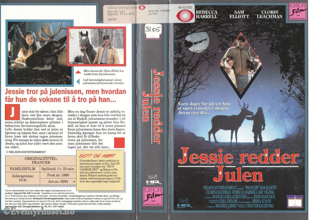 Download / Stream: Jessie Redder Julen. 1990. Vhs Big Box. Norwegian Subtitles.