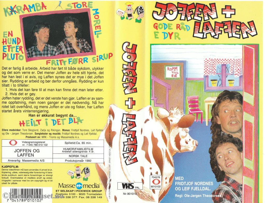 Download / Stream: Joffen Og Laffen - Gode Råd E Dyr. Vhs. Norwegian. Vhs