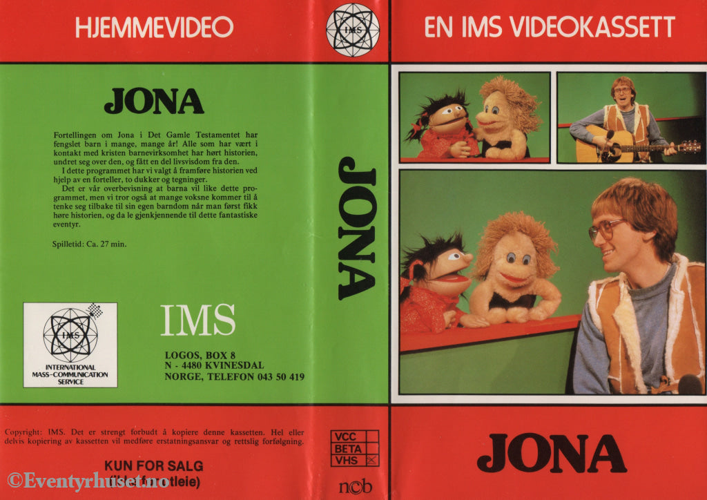 Download / Stream: Jona. VHS Big Box. Norwegian. VHS