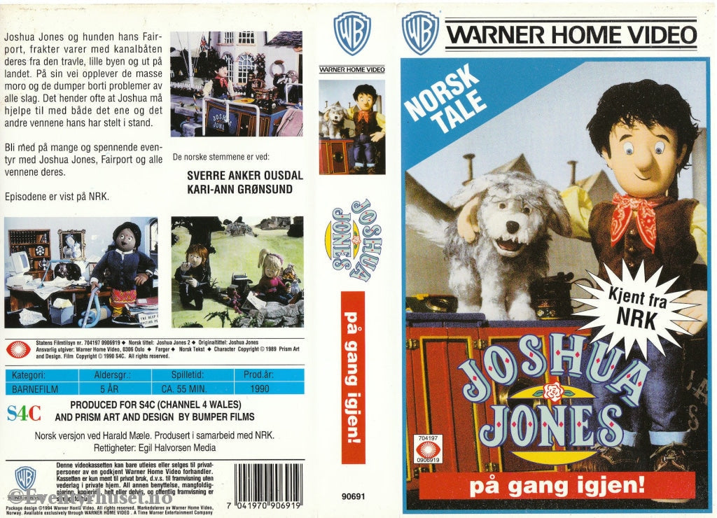 Download / Stream: Joshua Jones - På Gang Igjen! (Nrk) 1990. Vhs. Norwegian Dubbing. Vhs