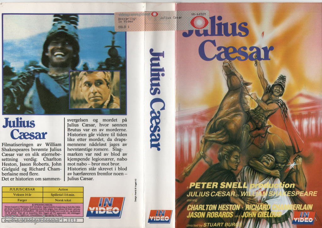 Download / Stream: Julius Cæsar. VHS Big Box. Norwegian subtitles. VHS