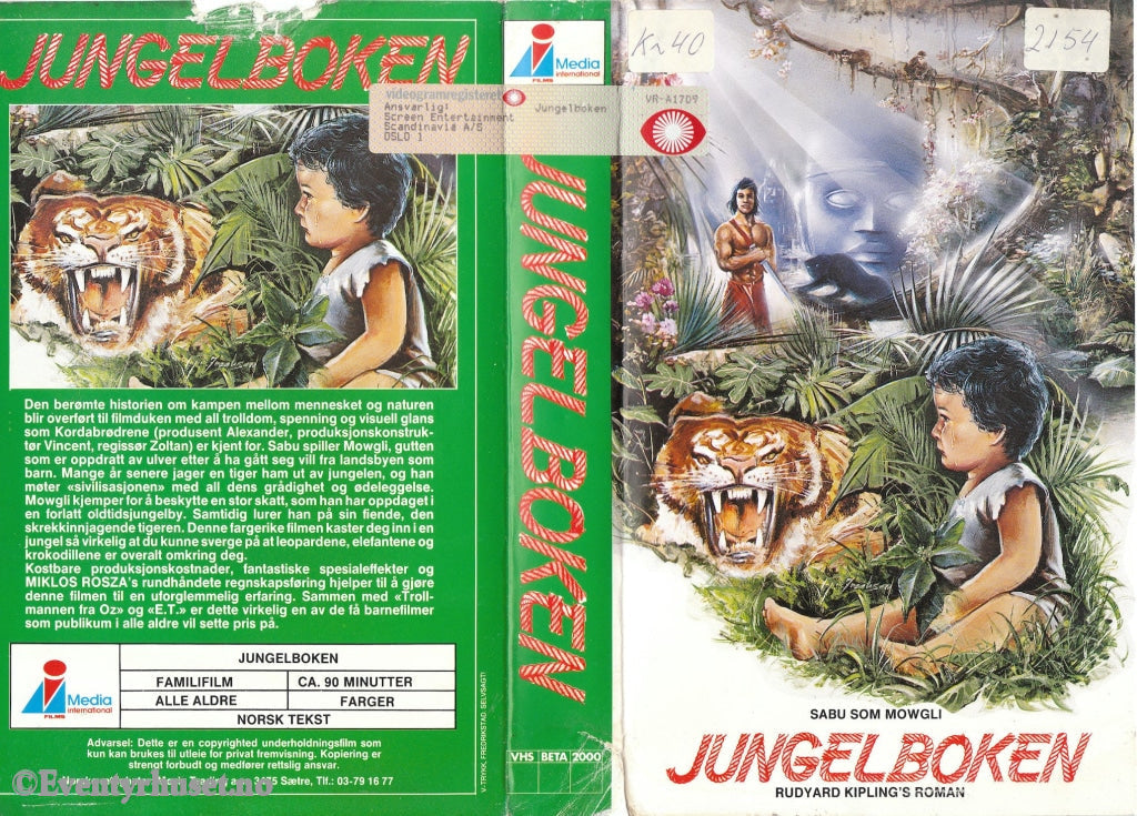 Download / Stream: Jungelboken. Vhs Big Box. Norwegian Subtitles.