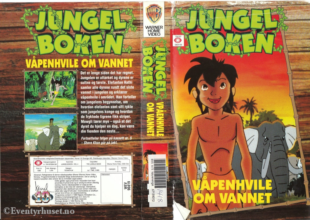 Download / Stream: Jungelboken. Vol. 4. Våpenhvile Om Vannet. 1989 (The Jungle Book). Vhs Big Box.