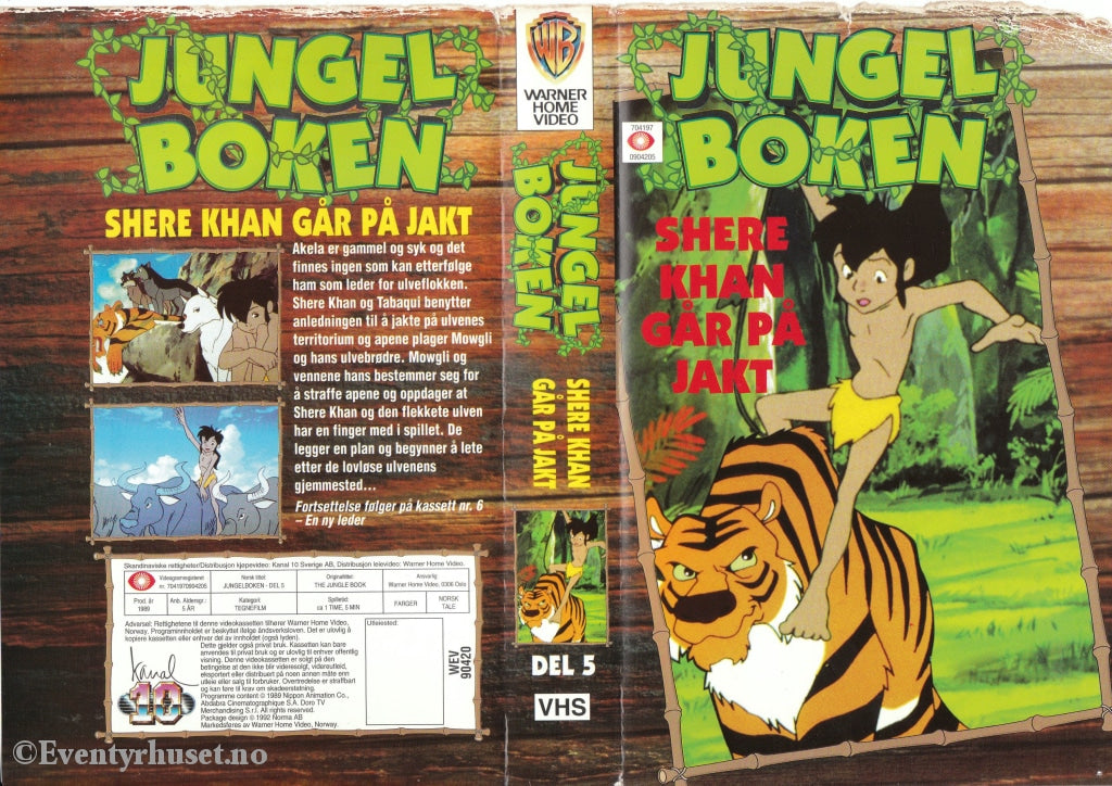 Download / Stream: Jungelboken. Vol. 5. Shere Khan Går På Jakt. 1989 (The Jungle Book). Vhs Big Box.