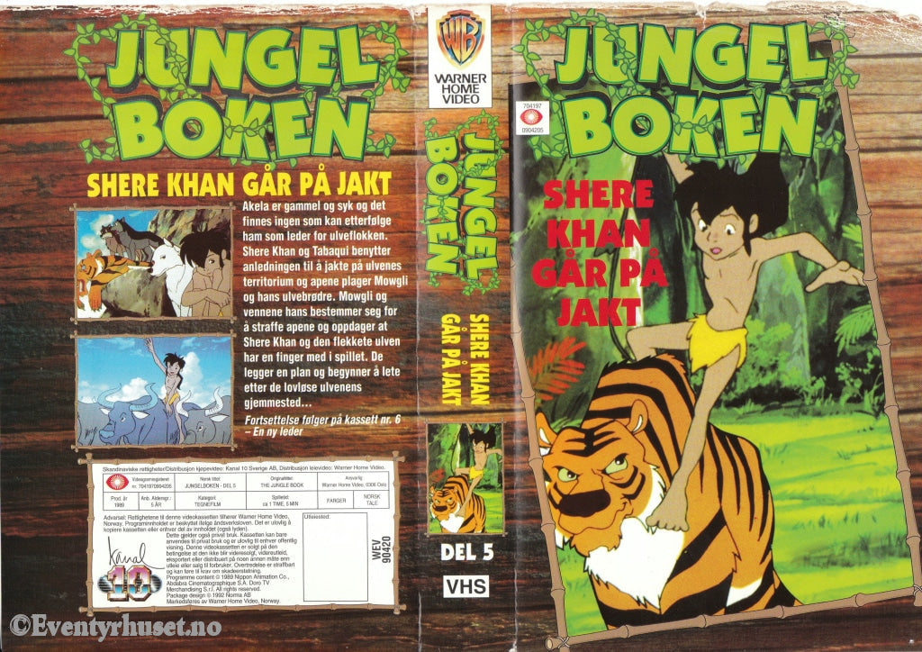 Download / Stream: Jungelboken. Vol. 5. Shere Khan Går På Jakt. 1989 (The Jungle Book). Vhs Big Box.