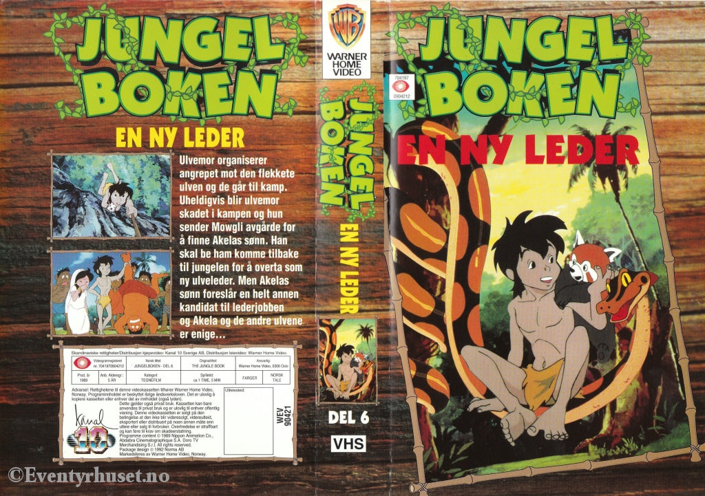 Download / Stream: Jungelboken. Vol. 6. En Ny Leder. 1989 (The Jungle Book). Vhs Big Box. Norwegian